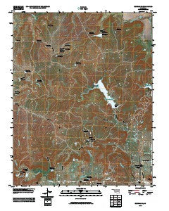 Bowring SE Oklahoma Historical topographic map, 1:24000 scale, 7.5 X 7.5 Minute, Year 2010