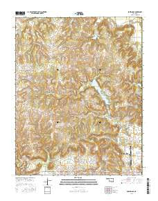 Bowring SE Oklahoma Current topographic map, 1:24000 scale, 7.5 X 7.5 Minute, Year 2016