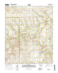 Boynton Oklahoma Current topographic map, 1:24000 scale, 7.5 X 7.5 Minute, Year 2016