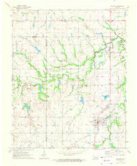Boynton Oklahoma Historical topographic map, 1:24000 scale, 7.5 X 7.5 Minute, Year 1971