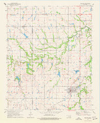 Boynton Oklahoma Historical topographic map, 1:24000 scale, 7.5 X 7.5 Minute, Year 1971