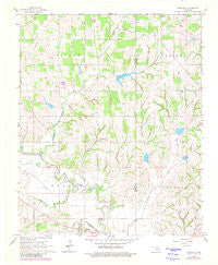 Bradley Oklahoma Historical topographic map, 1:24000 scale, 7.5 X 7.5 Minute, Year 1966