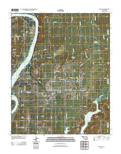 Braggs Oklahoma Historical topographic map, 1:24000 scale, 7.5 X 7.5 Minute, Year 2012