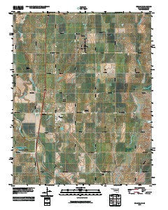 Braman Oklahoma Historical topographic map, 1:24000 scale, 7.5 X 7.5 Minute, Year 2010