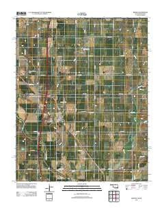 Braman Oklahoma Historical topographic map, 1:24000 scale, 7.5 X 7.5 Minute, Year 2012