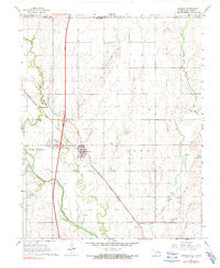 Braman Oklahoma Historical topographic map, 1:24000 scale, 7.5 X 7.5 Minute, Year 1967