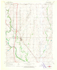 Braman Oklahoma Historical topographic map, 1:24000 scale, 7.5 X 7.5 Minute, Year 1967