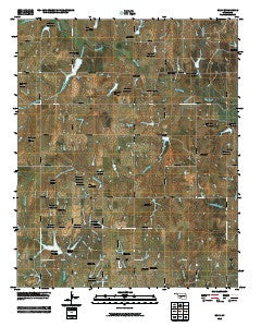 Bray Oklahoma Historical topographic map, 1:24000 scale, 7.5 X 7.5 Minute, Year 2010