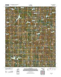 Bray Oklahoma Historical topographic map, 1:24000 scale, 7.5 X 7.5 Minute, Year 2012