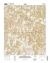 Bray Oklahoma Current topographic map, 1:24000 scale, 7.5 X 7.5 Minute, Year 2016