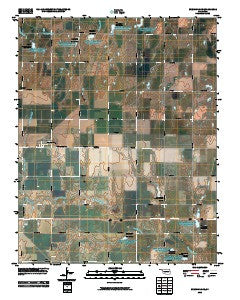 Breckinridge Oklahoma Historical topographic map, 1:24000 scale, 7.5 X 7.5 Minute, Year 2010