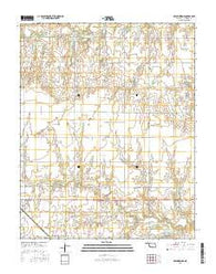 Breckinridge Oklahoma Current topographic map, 1:24000 scale, 7.5 X 7.5 Minute, Year 2016