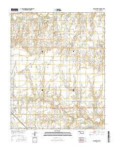 Breckinridge Oklahoma Current topographic map, 1:24000 scale, 7.5 X 7.5 Minute, Year 2016