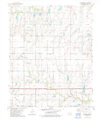 Breckinridge Oklahoma Historical topographic map, 1:24000 scale, 7.5 X 7.5 Minute, Year 1982