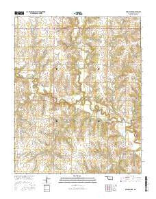 Bridge Creek Oklahoma Current topographic map, 1:24000 scale, 7.5 X 7.5 Minute, Year 2016