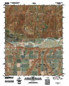 Bridgeport Oklahoma Historical topographic map, 1:24000 scale, 7.5 X 7.5 Minute, Year 2010
