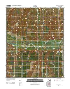 Bridgeport Oklahoma Historical topographic map, 1:24000 scale, 7.5 X 7.5 Minute, Year 2012