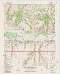 Bridgeport Oklahoma Historical topographic map, 1:24000 scale, 7.5 X 7.5 Minute, Year 1979