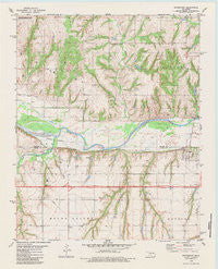 Bridgeport Oklahoma Historical topographic map, 1:24000 scale, 7.5 X 7.5 Minute, Year 1979