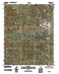 Bristow Oklahoma Historical topographic map, 1:24000 scale, 7.5 X 7.5 Minute, Year 2009