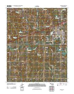 Bristow Oklahoma Historical topographic map, 1:24000 scale, 7.5 X 7.5 Minute, Year 2012