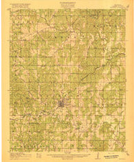 Bristow Oklahoma Historical topographic map, 1:62500 scale, 15 X 15 Minute, Year 1916