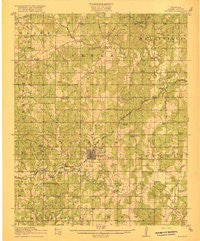 Bristow Oklahoma Historical topographic map, 1:62500 scale, 15 X 15 Minute, Year 1916