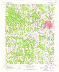 Bristow Oklahoma Historical topographic map, 1:24000 scale, 7.5 X 7.5 Minute, Year 1973