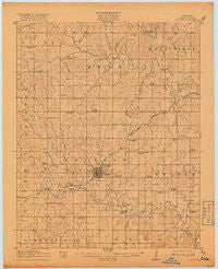 Bristow Oklahoma Historical topographic map, 1:62500 scale, 15 X 15 Minute, Year 1916