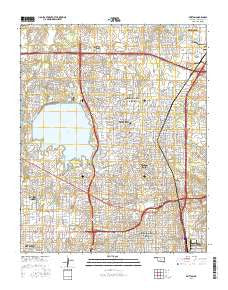 Britton Oklahoma Current topographic map, 1:24000 scale, 7.5 X 7.5 Minute, Year 2016