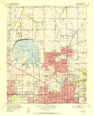 Britton Oklahoma Historical topographic map, 1:24000 scale, 7.5 X 7.5 Minute, Year 1951
