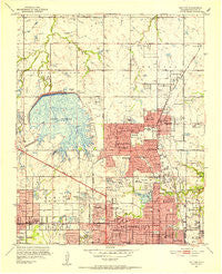Britton Oklahoma Historical topographic map, 1:24000 scale, 7.5 X 7.5 Minute, Year 1951