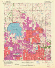 Britton Oklahoma Historical topographic map, 1:24000 scale, 7.5 X 7.5 Minute, Year 1951