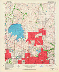Britton Oklahoma Historical topographic map, 1:24000 scale, 7.5 X 7.5 Minute, Year 1951