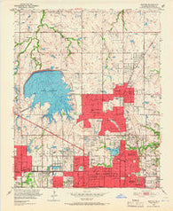 Britton Oklahoma Historical topographic map, 1:24000 scale, 7.5 X 7.5 Minute, Year 1951