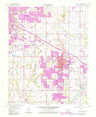 Broken Arrow Oklahoma Historical topographic map, 1:24000 scale, 7.5 X 7.5 Minute, Year 1955