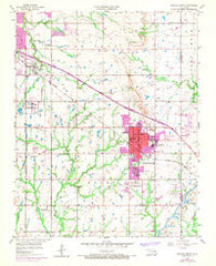 Broken Arrow Oklahoma Historical topographic map, 1:24000 scale, 7.5 X 7.5 Minute, Year 1955