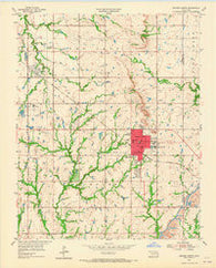 Broken Arrow Oklahoma Historical topographic map, 1:24000 scale, 7.5 X 7.5 Minute, Year 1955