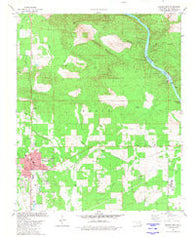 Broken Bow Oklahoma Historical topographic map, 1:24000 scale, 7.5 X 7.5 Minute, Year 1981