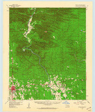 Broken Bow Oklahoma Historical topographic map, 1:62500 scale, 15 X 15 Minute, Year 1959