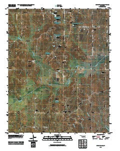 Brooksville Oklahoma Historical topographic map, 1:24000 scale, 7.5 X 7.5 Minute, Year 2010