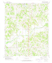 Brooksville Oklahoma Historical topographic map, 1:24000 scale, 7.5 X 7.5 Minute, Year 1972