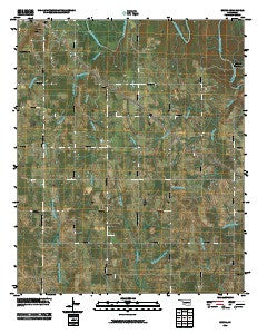 Bruno Oklahoma Historical topographic map, 1:24000 scale, 7.5 X 7.5 Minute, Year 2010