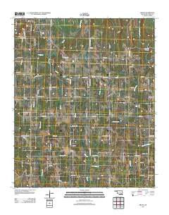 Bruno Oklahoma Historical topographic map, 1:24000 scale, 7.5 X 7.5 Minute, Year 2012