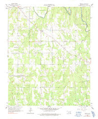 Bruno Oklahoma Historical topographic map, 1:24000 scale, 7.5 X 7.5 Minute, Year 1957