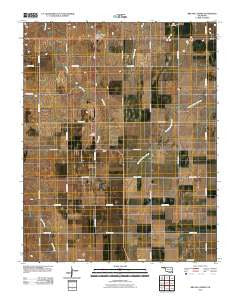 Bryans Corner Oklahoma Historical topographic map, 1:24000 scale, 7.5 X 7.5 Minute, Year 2010