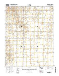 Bryans Corner Oklahoma Current topographic map, 1:24000 scale, 7.5 X 7.5 Minute, Year 2016