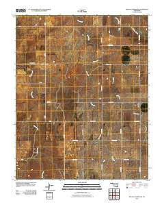 Bryans Corner SW Oklahoma Historical topographic map, 1:24000 scale, 7.5 X 7.5 Minute, Year 2010