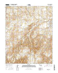 Buffalo Oklahoma Current topographic map, 1:24000 scale, 7.5 X 7.5 Minute, Year 2016