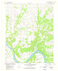 Bug Creek Oklahoma Historical topographic map, 1:24000 scale, 7.5 X 7.5 Minute, Year 1978